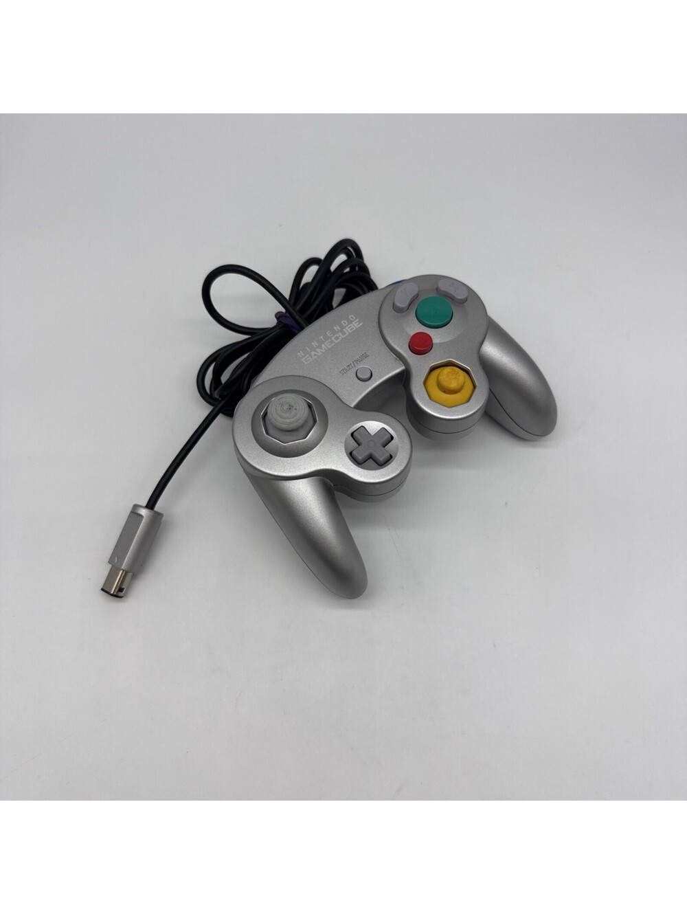 Nintendo GameCube Controller OEM Platinum Silver Tested & Working